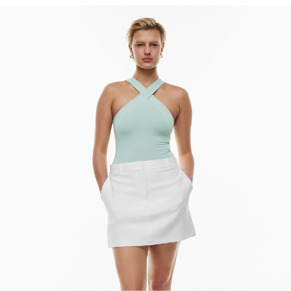 Aritzia Mint Green Halter Bodysuit size small. Never worn but no tags!